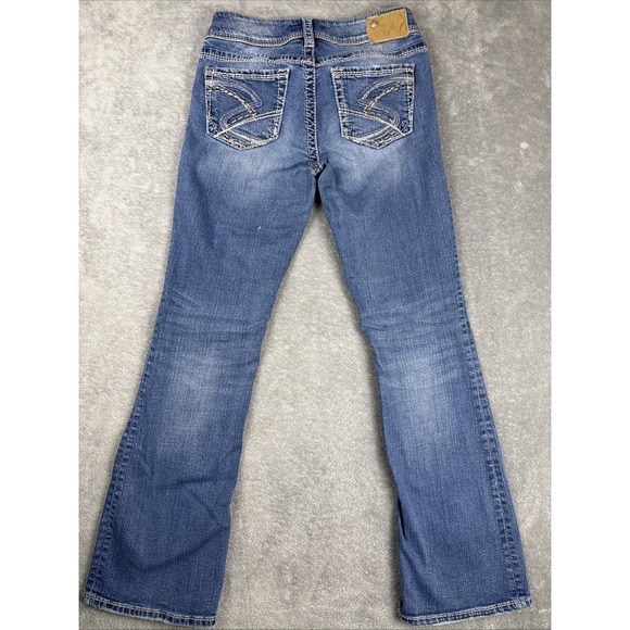 Silver Suki Jeans Medium Wash Size‎ 28x32 Thick Stitching Pants Woman - Picture 1 of 12